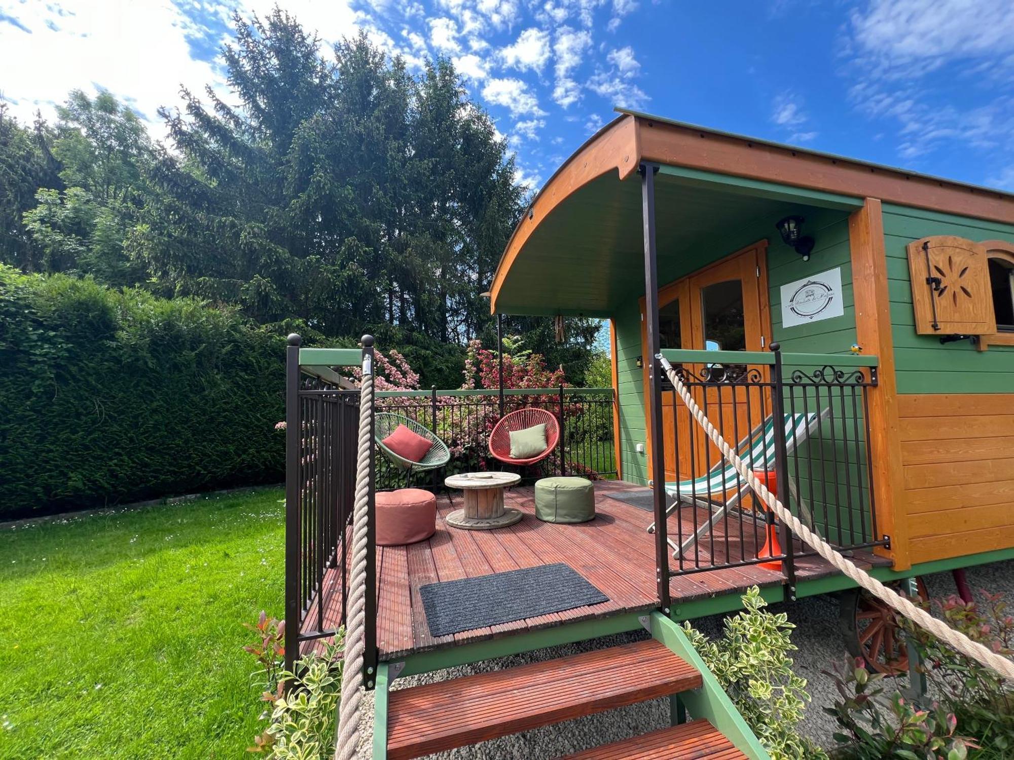 La Roulotte Deluxe De Malpas Bed and Breakfast Quingey Buitenkant foto
